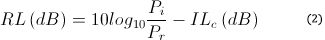 Optical Return Loss