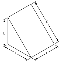 Right Angle Prism Drawing