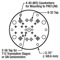 PR01A Mounting Hole Pattern