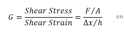 Shear Modulus Equation