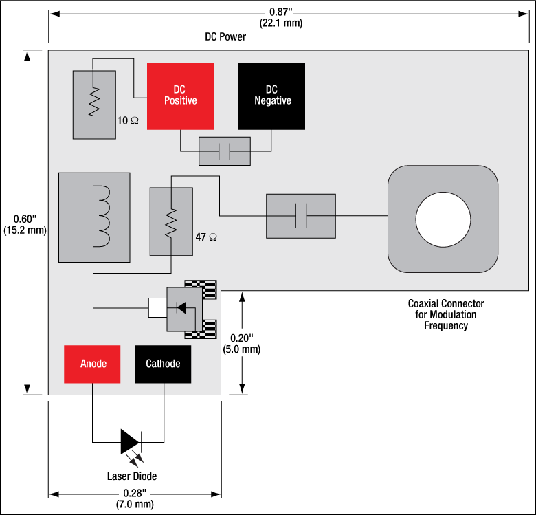Laser Diode BiasT PCB
