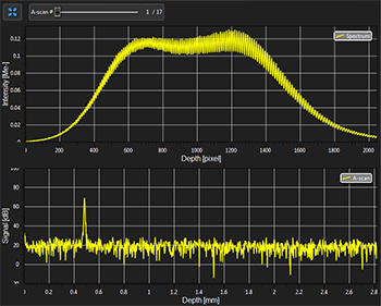 OCT Software 1D Mode