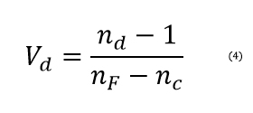 Abbe Number Equation
