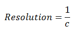 resolution equation