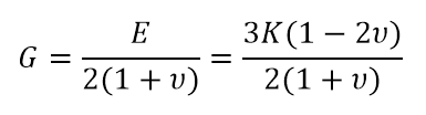 Shear Modulus Relationship Equation