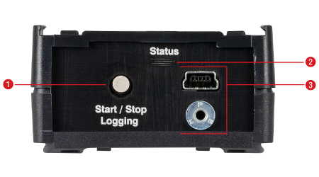 upTEMP Temperature Logger Back Panel Features