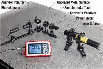 waveplate fast axis uncoated metal reflection test setup