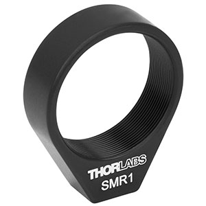 SMR1 - Ø1in Lens Mount with SM1 Internal Threads and No Retaining Lip, 8-32 Tap