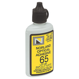 NOA65 - Optical Adhesive Suitable For Low Strain Application & Cold Blocking, 1 oz.