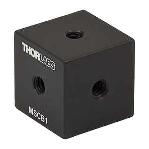 MSCB1 - 1/2in Construction Cube with 4-40 Tapped Holes