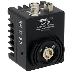 PDA10DT - InGaAs Amplified Detector with TEC, 0.9 - 2.57 µm, DC-Coupled Amplifier, Ø1 mm, 100 - 240 VAC