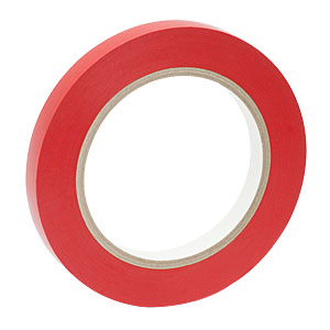 VTR-050 - Red Vinyl Tape, 1/2in Wide x 108' Long (12.7 mm x 32.9 m)