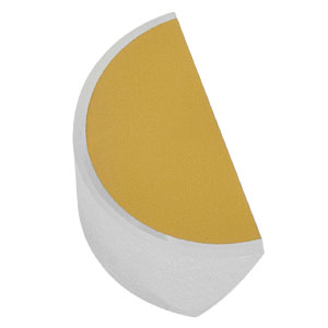 PFD05-03-M01 - Ø1/2in Protected Gold D-Shaped Mirror