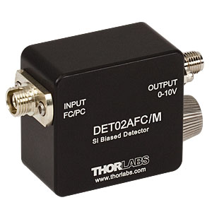DET02AFC/M - 1 GHz Si FC/PC-Coupled Photodetector, 400 - 1100 nm, M4 Tap