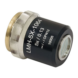 LMH-5X-1064 - High-Power MicroSpot Focusing Objective, 5X, 980 - 1130 nm, NA = 0.13