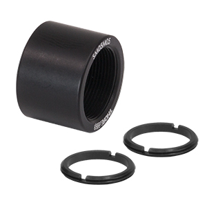 SM05M05 - SM05 Lens Tube Without External Threads, 1/2in Long, Two Retaining Rings Included