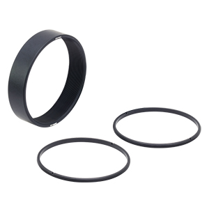 SM2M05 - SM2 Lens Tube Without External Threads, 0.5in Thread Depth, Two Retaining Rings Included