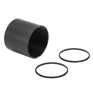 SM2M20 - SM2 Lens Tube Without External Threads, 2in Thread Depth, Two Retaining Rings Included