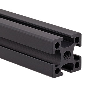 XE25L15 - 25 mm Square Construction Rail, 15in Long, 1/4in-20 Taps