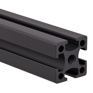 XE25L225/M - 25 mm Square Construction Rail, 225 mm Long, M6 Taps