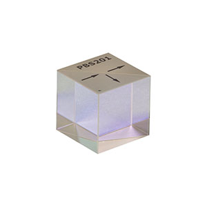PBS201 - 20 mm Polarizing Beamsplitter Cube, 420 - 680 nm