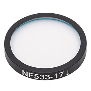 NF533-17 - Ø25 mm Notch Filter, CWL = 533 nm, FWHM = 17 nm