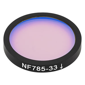 NF785-33 - Ø25 mm Notch Filter, CWL = 785 nm, FWHM = 33 nm