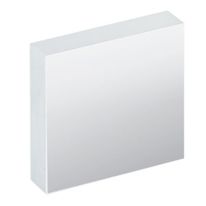 PFSQ10-03-G01 - 1in x 1in Protected Aluminum Mirror