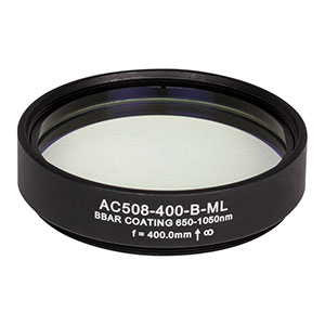 AC508-400-B-ML - f=400 mm, Ø2in Achromatic Doublet, SM2-Threaded Mount, ARC: 650-1050 nm
