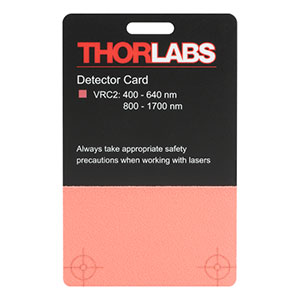 VRC2 - VIS/IR Detector Card, 400 - 640 nm, 800 - 1700 nm