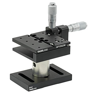 APY002/M - Pitch and Yaw Tilt Platform with Micrometer Drives, Metric