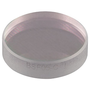 BSF05-C - Ø1/2in UVFS Beam Sampler for Beam Pick-Off, ARC: 1050-1700 nm, 3 mm Thick