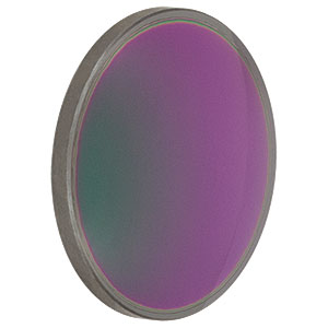 LA8281-E - Ø1in Si Plano-Convex Lens, f = 25.4 mm, AR-Coated: 2-5 µm 
