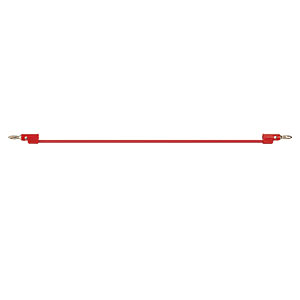 T13122 - Stacking Banana Patch Cord; 12in (0.31 m) Long Red