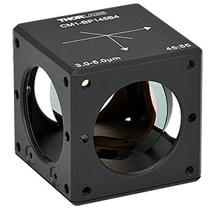 CM1-BP145B4 - 30 mm Cage Cube-Mounted Pellicle Beamsplitter, 45:55 (R:T), 3 - 5 µm