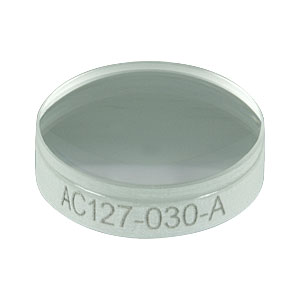 AC127-030-A - f = 30 mm, Ø1/2in Achromatic Doublet, ARC: 400 - 700 nm