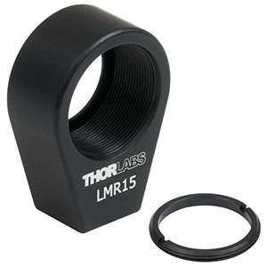 LMR15 - Lens Mount with Retaining Ring for Ø15 mm Optics, 8-32 Tap