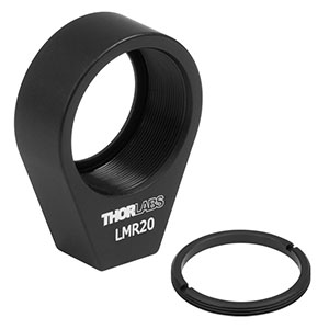 LMR20 - Lens Mount with Retaining Ring for Ø20 mm Optics, 8-32 Tap