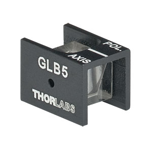 GLB5 - Glan-Laser alpha-BBO Polarizer, 5.0 mm CA, SLAR MgF<sub>2</sub> (210 - 450 nm)