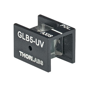 GLB5-UV - Glan-Laser alpha-BBO Polarizer, 5.0 mm CA, UV Coating (220 - 370 nm)
