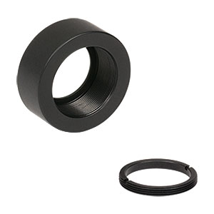 AD17T - Ø1in OD Adapter for Ø17 mm Optic, Internally Threaded, 0.38in Thick