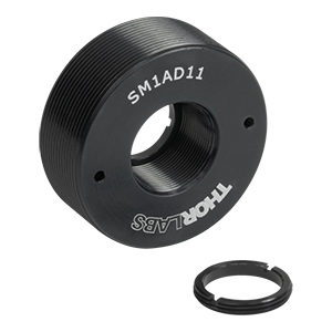 SM1AD11 - Externally SM1-Threaded Adapter for Ø11 mm Optic, 0.40in Thick