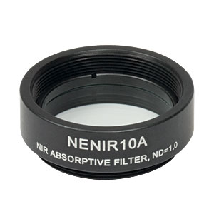 NENIR10A - Ø25 mm NIR Absorptive ND Filter, SM1-Threaded Mount, OD: 1.0