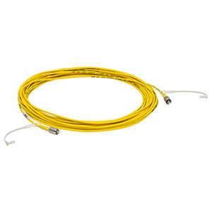 P1-SMF28E-FC-10 - Single Mode Patch Cable, 1260-1625 nm, FC/PC, Ø3 mm Jacket, 10 m Long