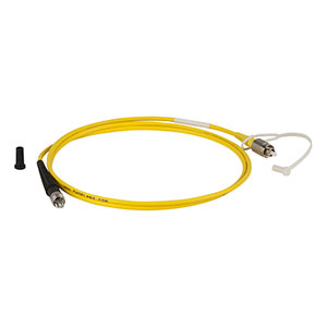 P2-830A-PCSMA-1 - Single Mode Patch Cable, 830 - 980 nm, FC/PC to SMA, Ø3 mm Jacket, 1 m Long