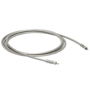 M105L02S-A - Ø105 µm, 0.22 NA, SMA905-SMA905 AR-Coated MM Patch Cable, 400 - 700 nm, 2 m