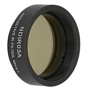 NDIR03A - Ø25 mm, SM1-Threaded Mount, IR Reflective Neutral Density Filter, OD: 0.3