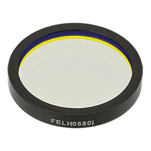 FELH0550 - Ø25.0 mm Longpass Filter, Cut-On Wavelength: 550 nm
