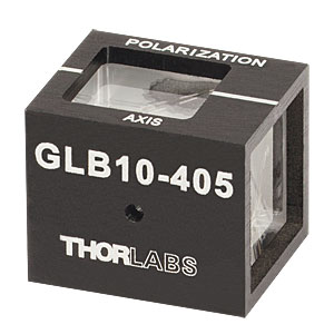 GLB10-405 - Glan-Laser alpha-BBO Polarizer, 10.0 mm CA, V Coated (405 nm)