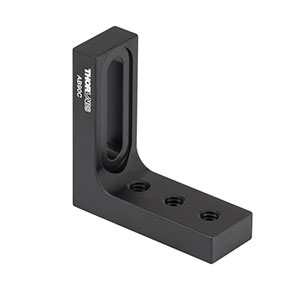 AB90C - Slim Right-Angle Bracket with Counterbored Slot & 1/4in-20 Tapped Holes